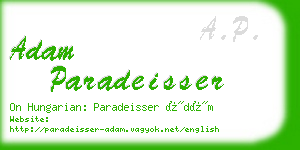 adam paradeisser business card